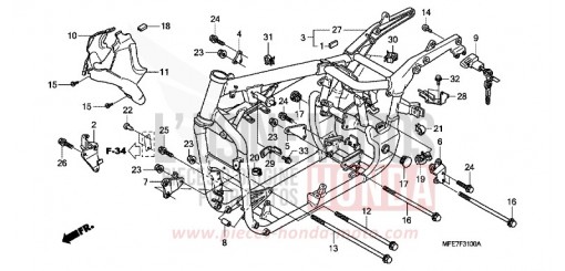 FRAME BODY VT750C2SA de 2010